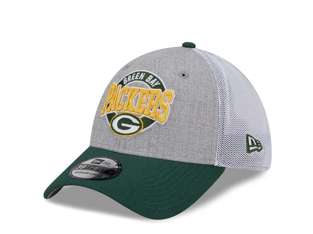 New Era Green Bay Packers Heather E3 Two Tone Edition 39Thirty Stretch Hat