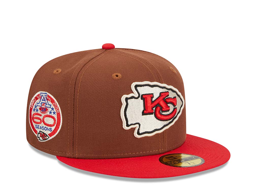 New Era Kansas City Chiefs 60th Anniversary Harvest Two Tone Edition 59Fifty Fitted Hat