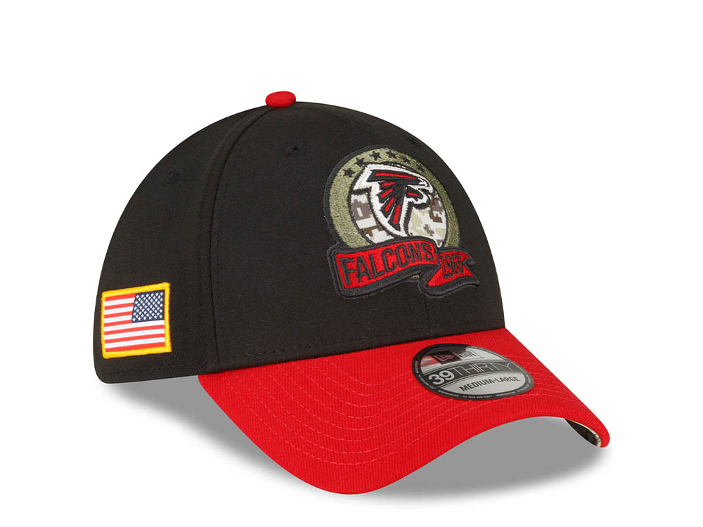 New Era Atlanta Falcons Salute to Service 2022 39Thirty Stretch Hat