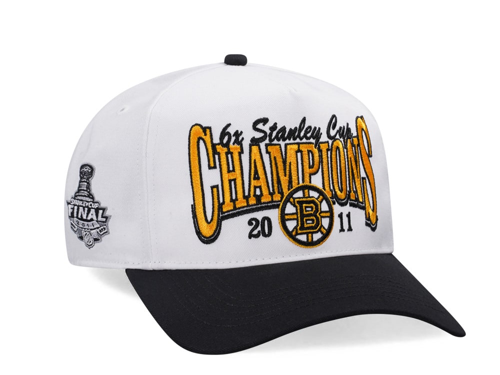 47Brand Boston Bruins 2011 Stanley Cup White Vintage Hitch Snapback Hat