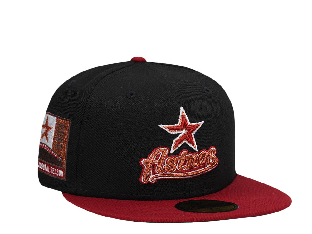 New Era Houston Astros Inaugural Season 2000 Copper Brick Two Tone Edition 59Fifty Fitted Hat