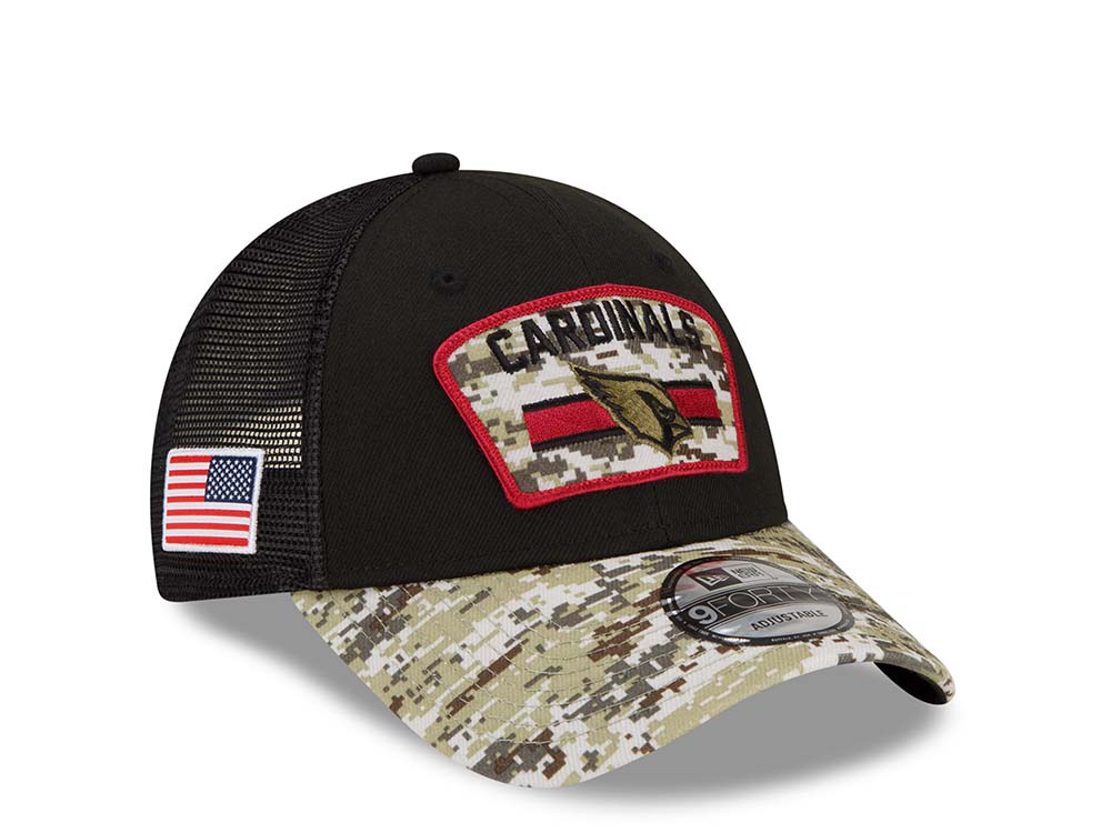 New Era Arizona Cardinals Salute to Service 21 9Forty Trucker Snapback Cap