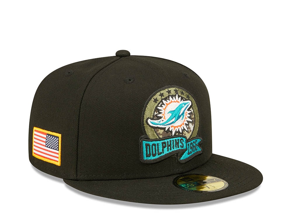 New Era Miami Dolphins Salute to Service 2022 Fitted 59Fifty Hat