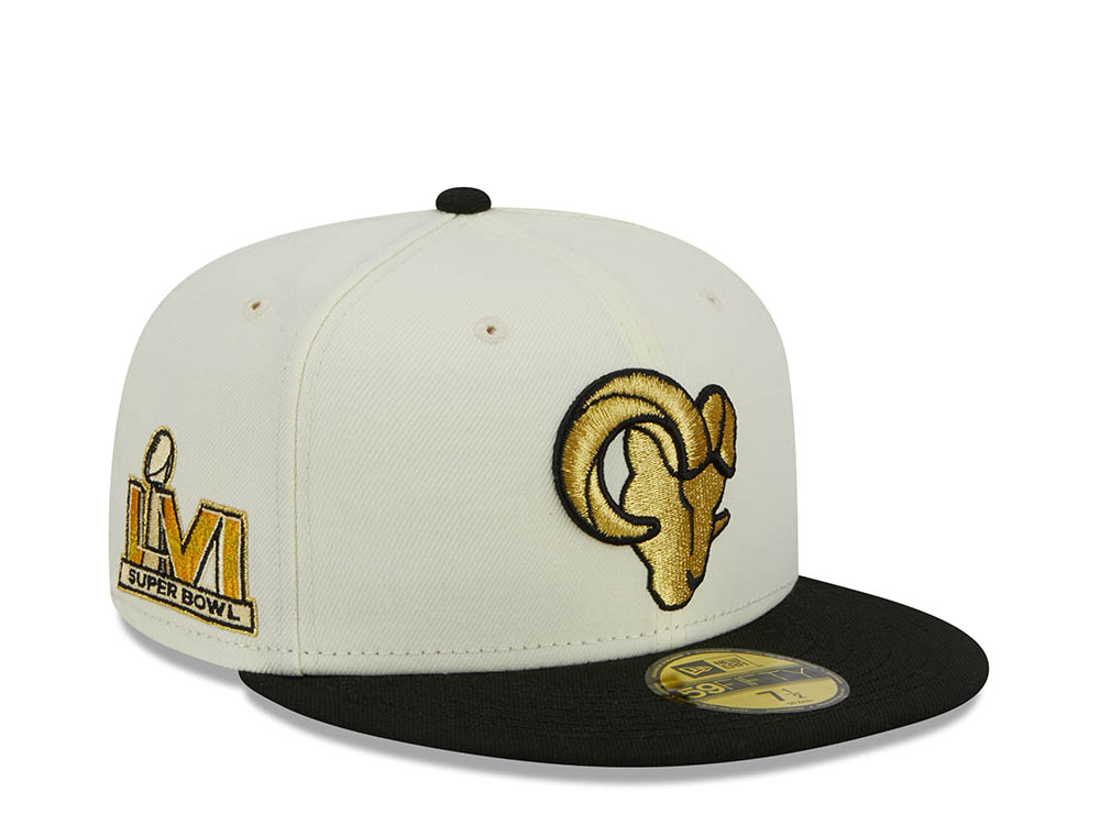 New Era Los Angeles Rams Super Bowl LVI Two Tone City Icon 59Fifty Fitted Hat