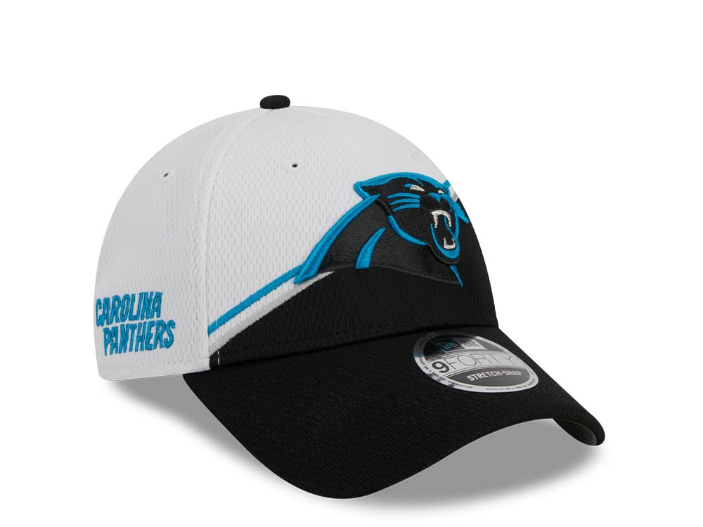 New Era Carolina Panthers NFL Sideline 2023 Black White  9Forty Snapback Hat