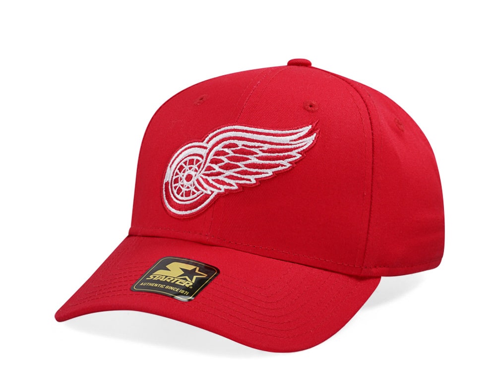 Starter Detroit Red Wings Score Cotton Twill Curved Snapback Hat