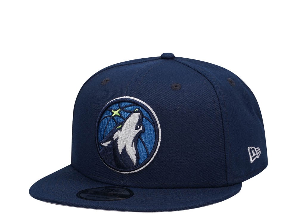 New Era Minnesota Timberwolves Navy Classic Edition 9Fifty Snapback Hat