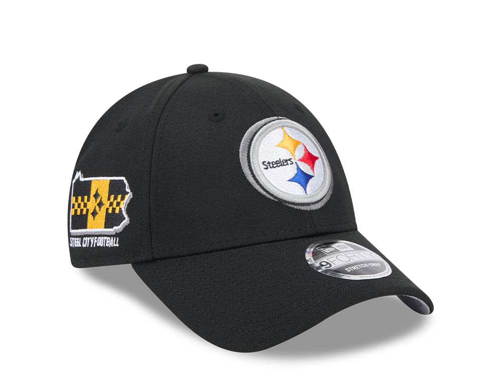 New Era Pittsburgh Steelers NFL24 Draft 9Forty Stretch Snapback Hat