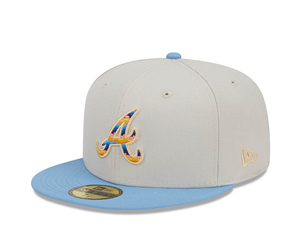 New Era Atlanta Braves Beachfront Stone Two Tone Edition 59Fifty Fitted Hat