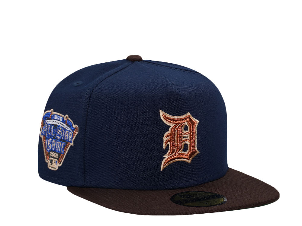 New Era Detroit Tigers All Star Game 2005 Copper Two Tone Edition A Frame 59Fifty Fitted Hat