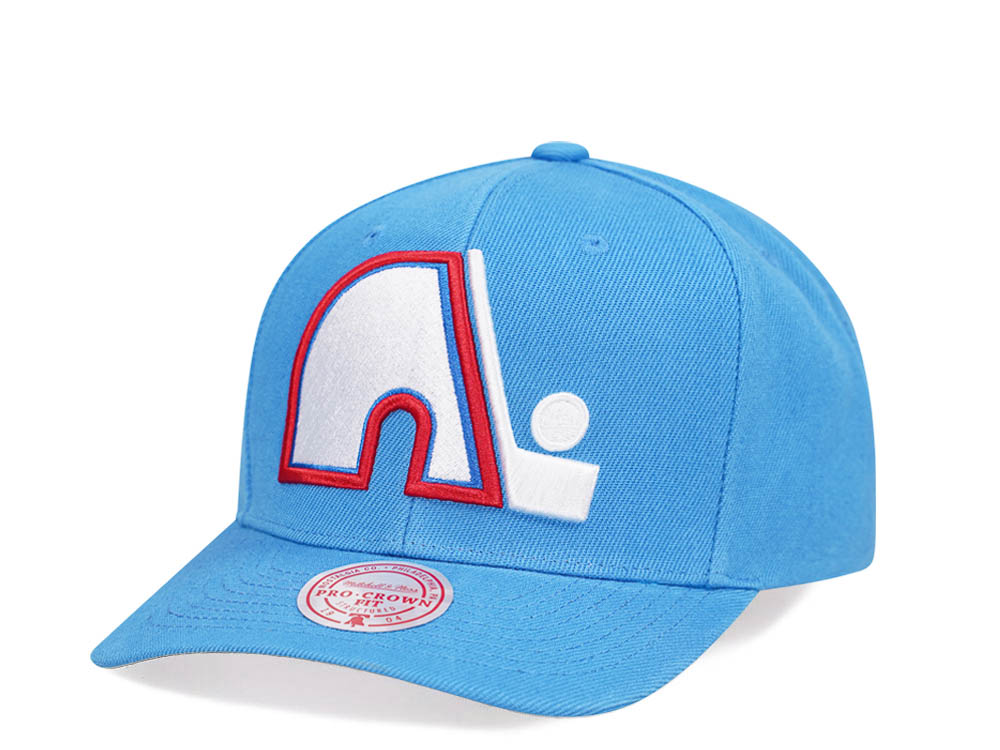 Mitchell & Ness Quebec Nordiques Team Ground 2.0 Pro Blue Snapback Hat