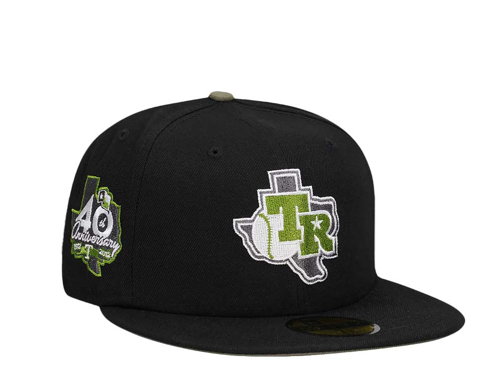 New Era Texas Rangers 40th Anniversary Black Edition 59Fifty Fitted Hat