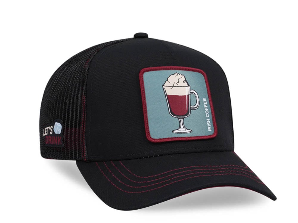 Capslab Cocktails Irish Coffee Black Trucker Snapback Hat