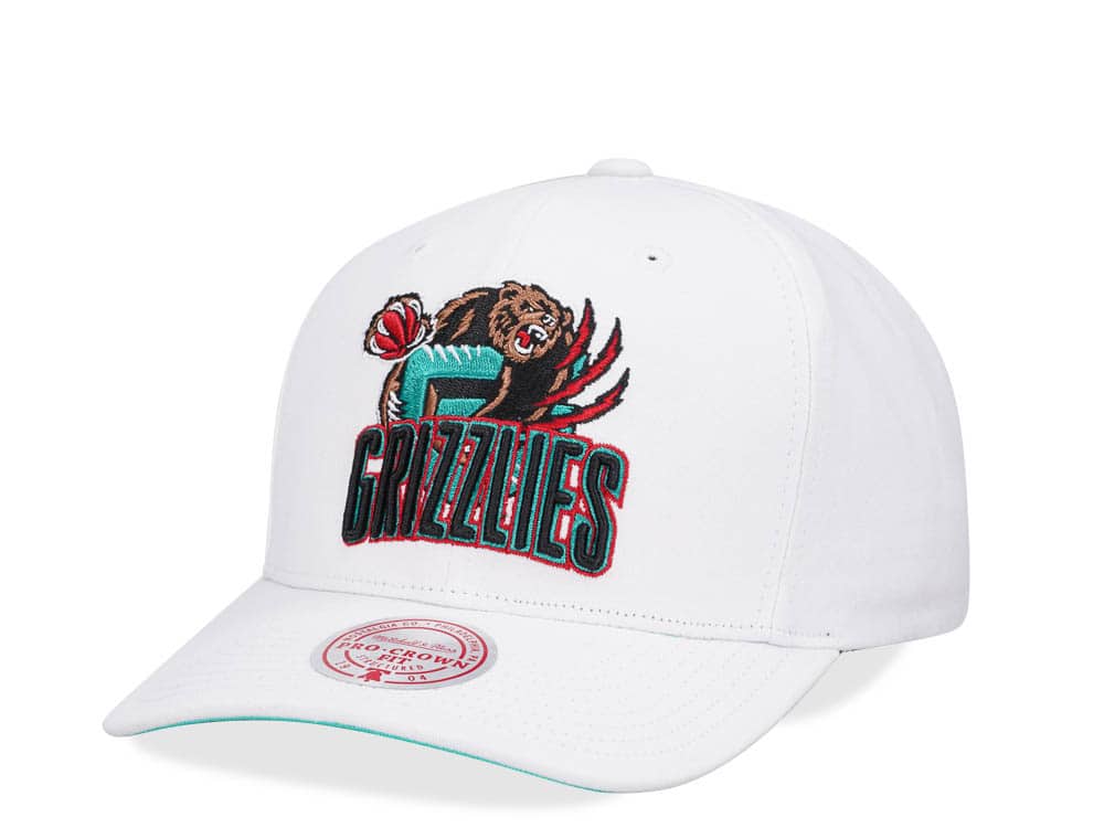 Mitchell & Ness Vancouver Grizzlies All in Pro White Snapback Hat