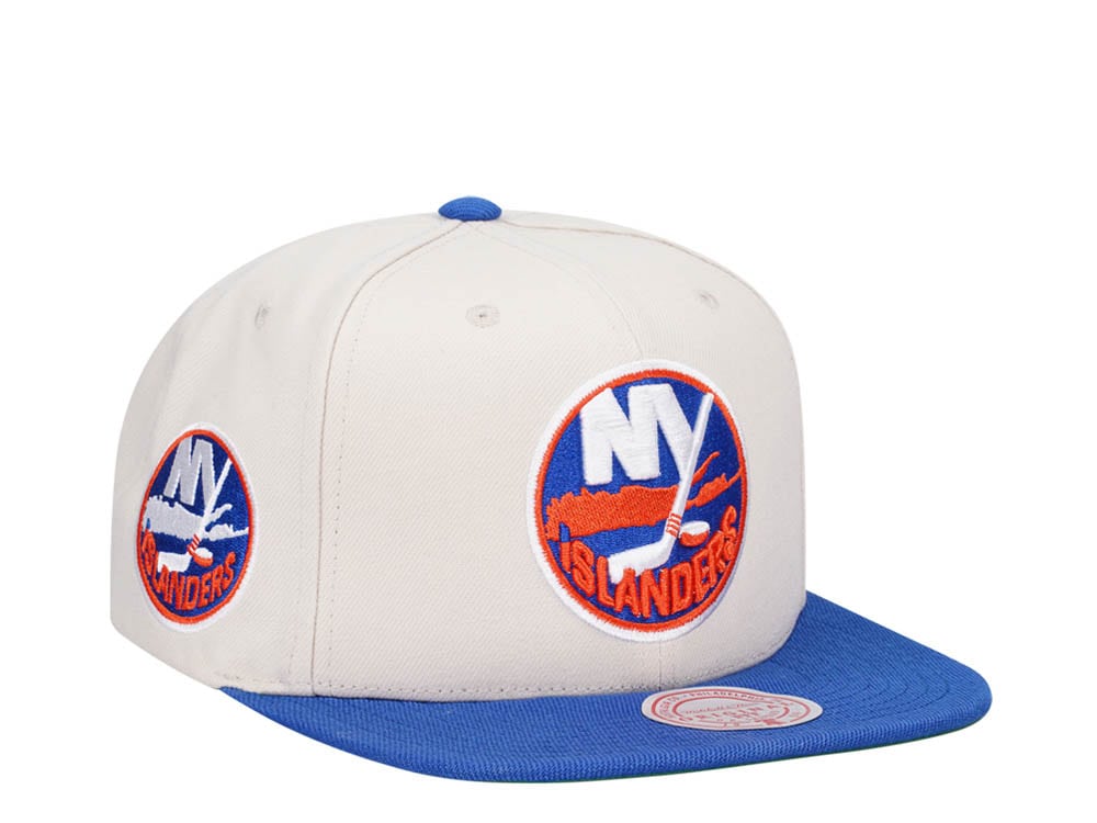 Mitchell & Ness New York Islanders Vintage Off-White Snapback Hat