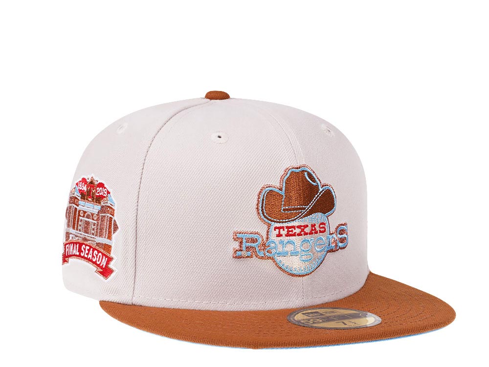 New Era Texas Rangers Final Season 2019 Stone Copper Prime Edition 59Fifty Fitted Hat