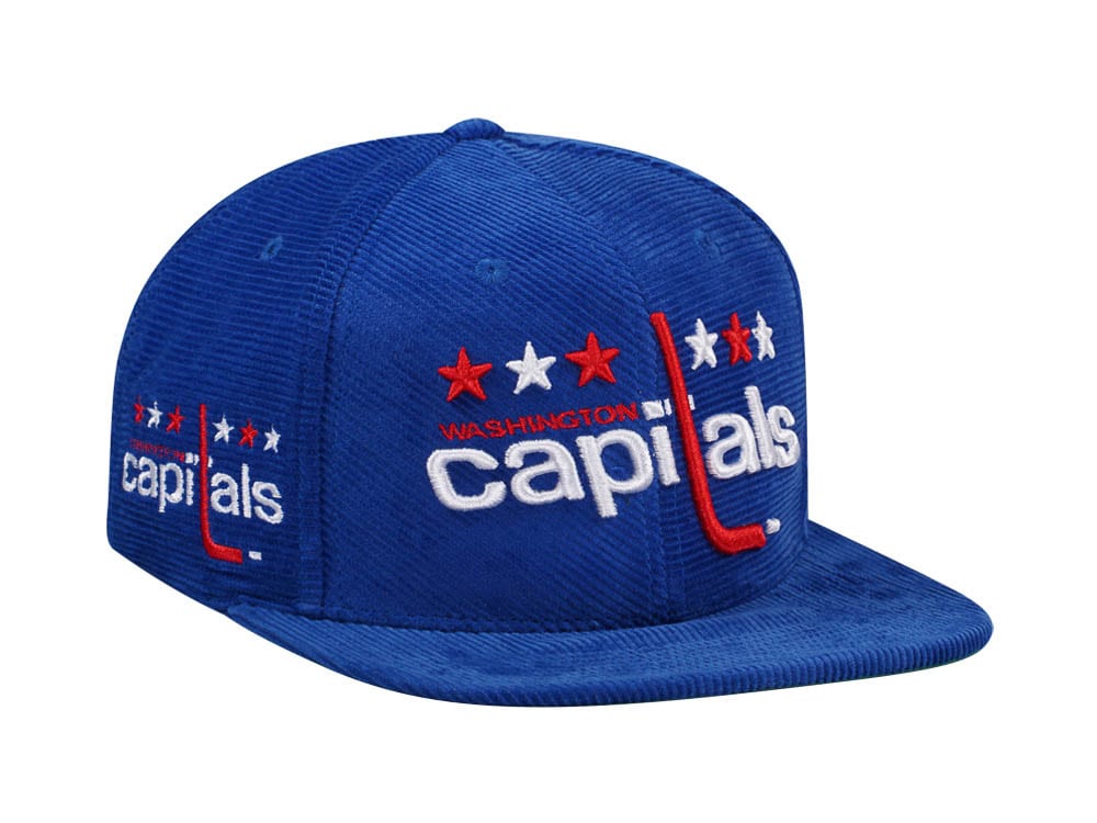 Mitchell & Ness Washington Capitals Blue Cord Vintage Snapback Hat