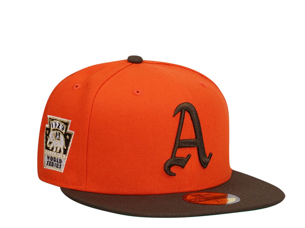 New Era Philadelphia Athletics World Series 1929 Orange Two Tone Edition 59Fifty Fitted Hat