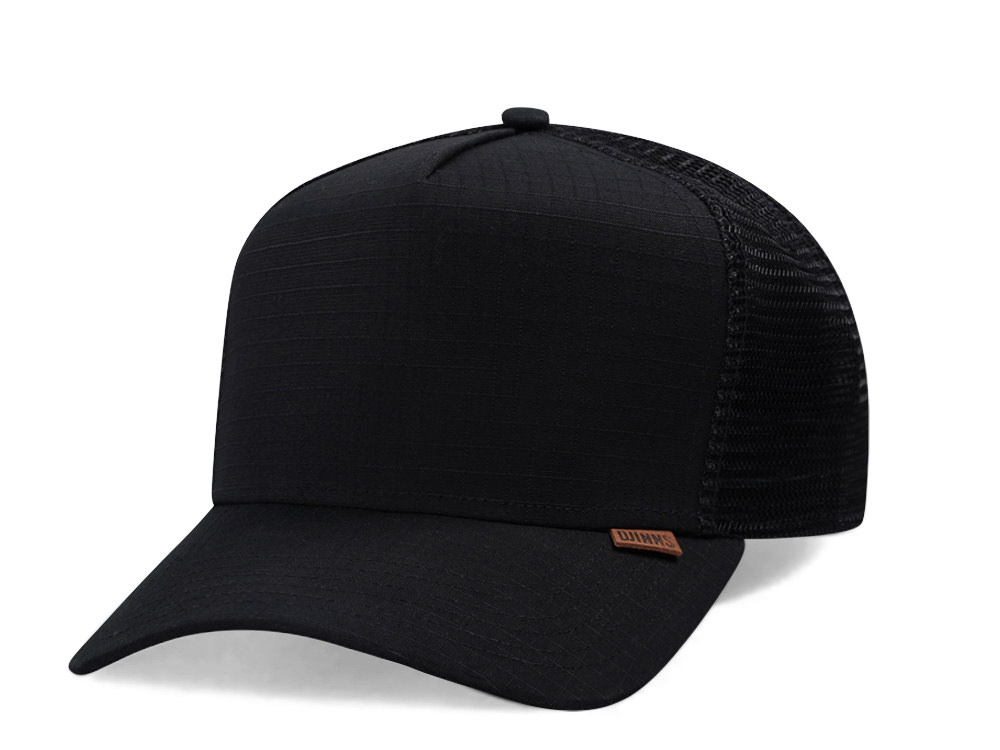 Djinns M-Ribstop Black Trucker Snapback Hat