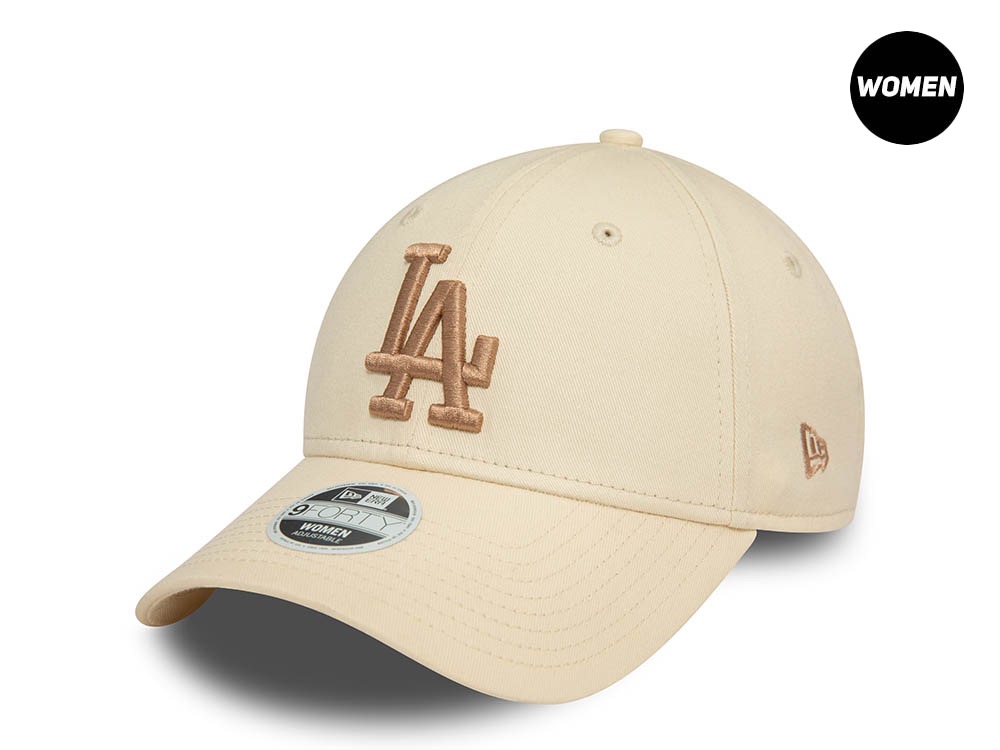 New Era Los Angeles Dodgers League Sand and Cream Womens 9Forty Snapback Hat