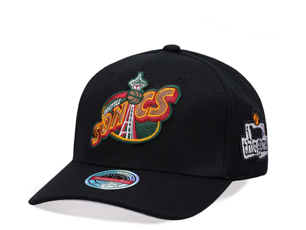 Mitchell & Ness Seattle Supersonics Love this Game Edition Hardwood Classic Red Flex Snapback Hat