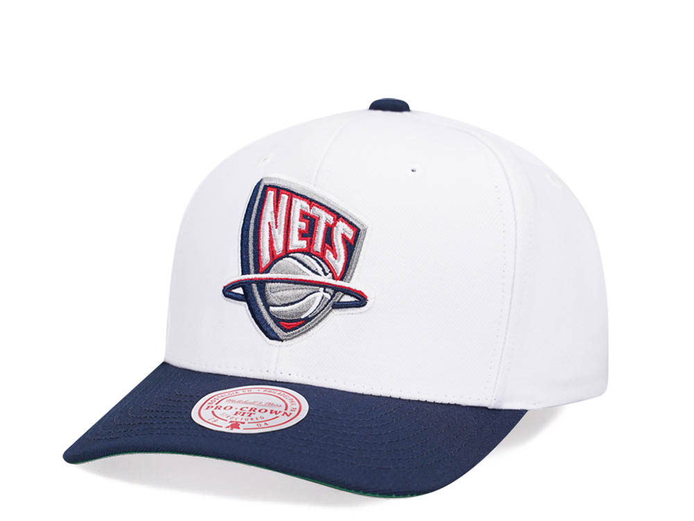 Mitchell & Ness Brooklyn Nets Team Two Tone 2.0 Pro White Snapback Hat