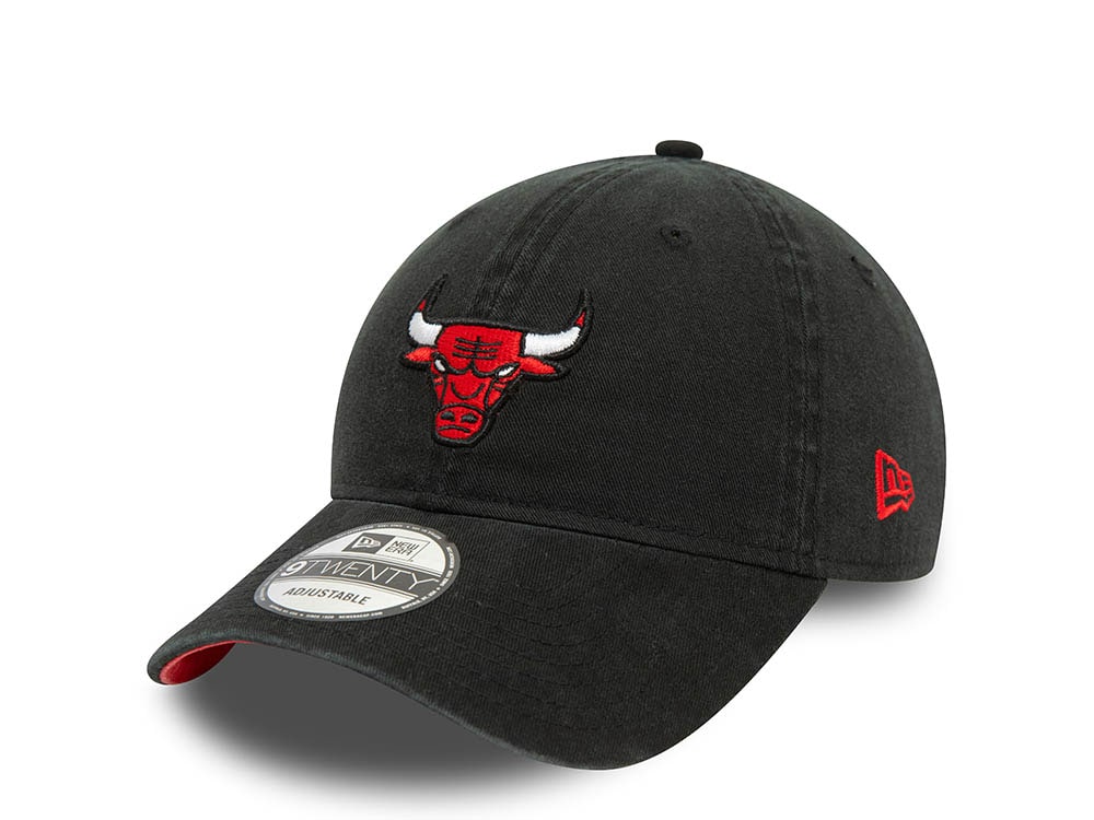 New Era Chicago Bulls Black 9Twenty Strapback Hat