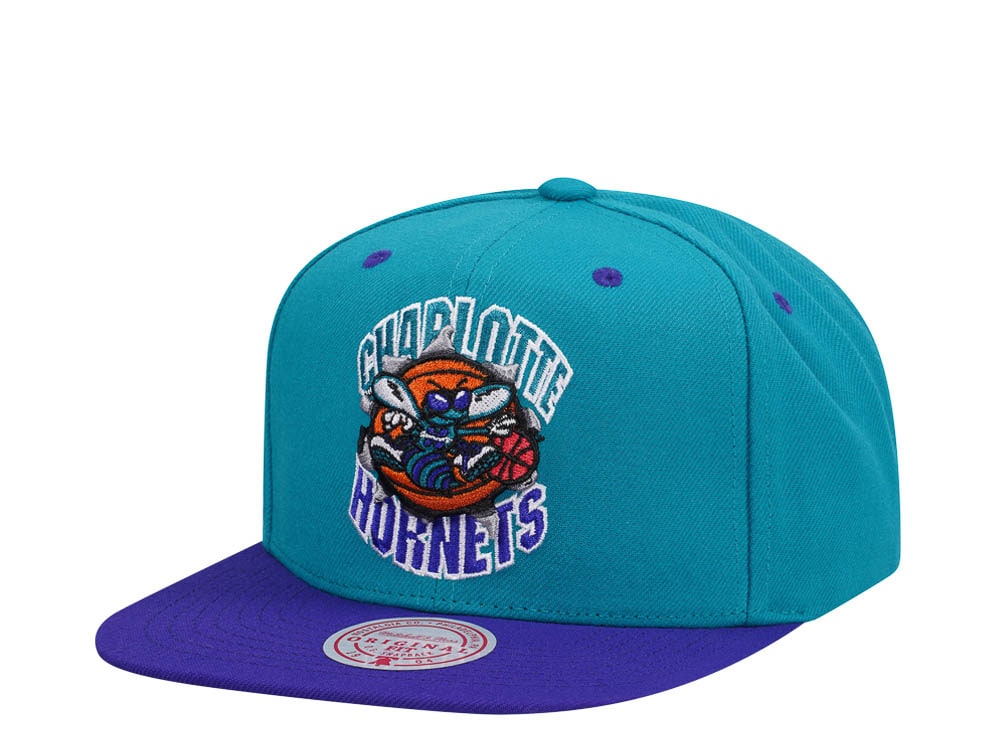 Mitchell & Ness Charlotte Hornets Breakthrough Two Tone Snapback Hat