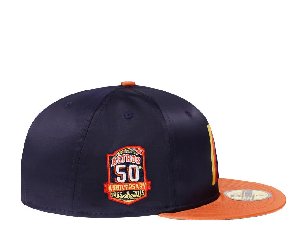 New Era Houston Astros 50th Anniversary Satin Elite 59Fifty Fitted Cap |  TOPPERZSTORE.COM