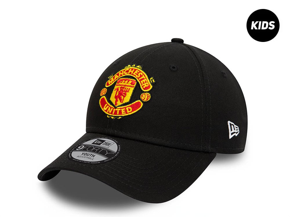 New Era Manchester United Core Black Kids 9Forty Strapback Hat