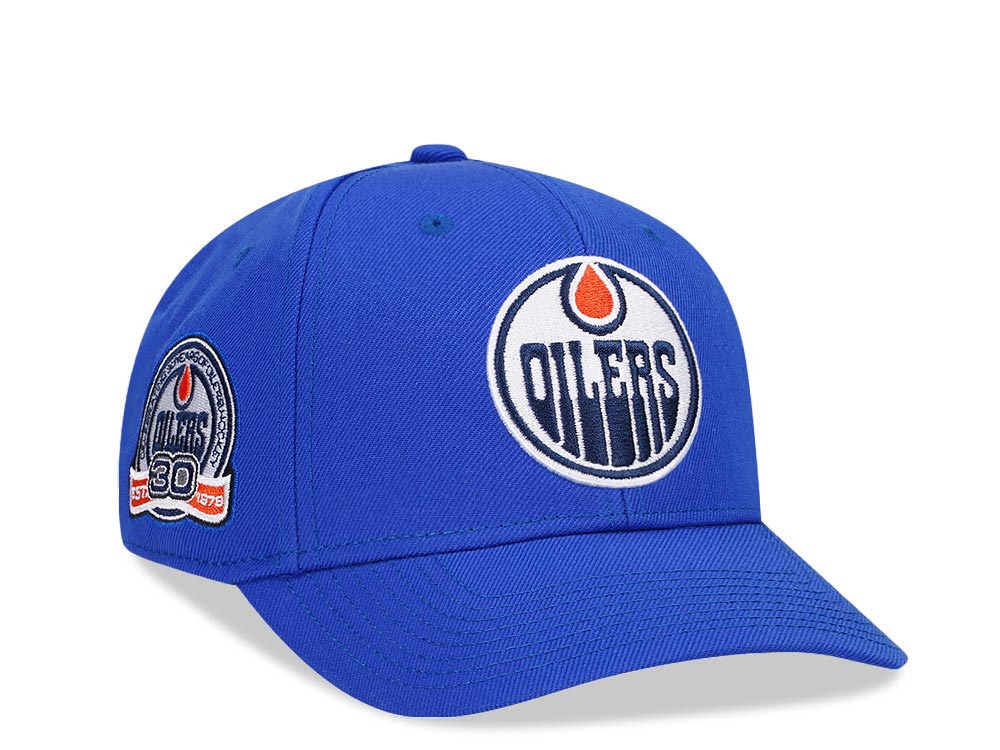 American Needle Edmonton Oilers 30th Anniversary Blue Snapback Hat