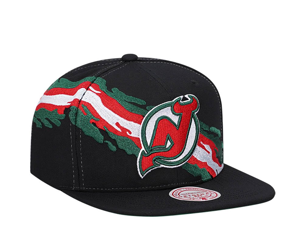 Mitchell & Ness New Jersey Devils Vintage Paintbrush Snapback Hat