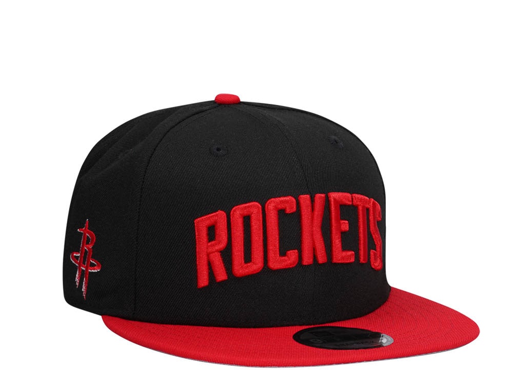 New Era Houston Rockets Black and Red Two Tone Edition 9Fifty Snapback Hat