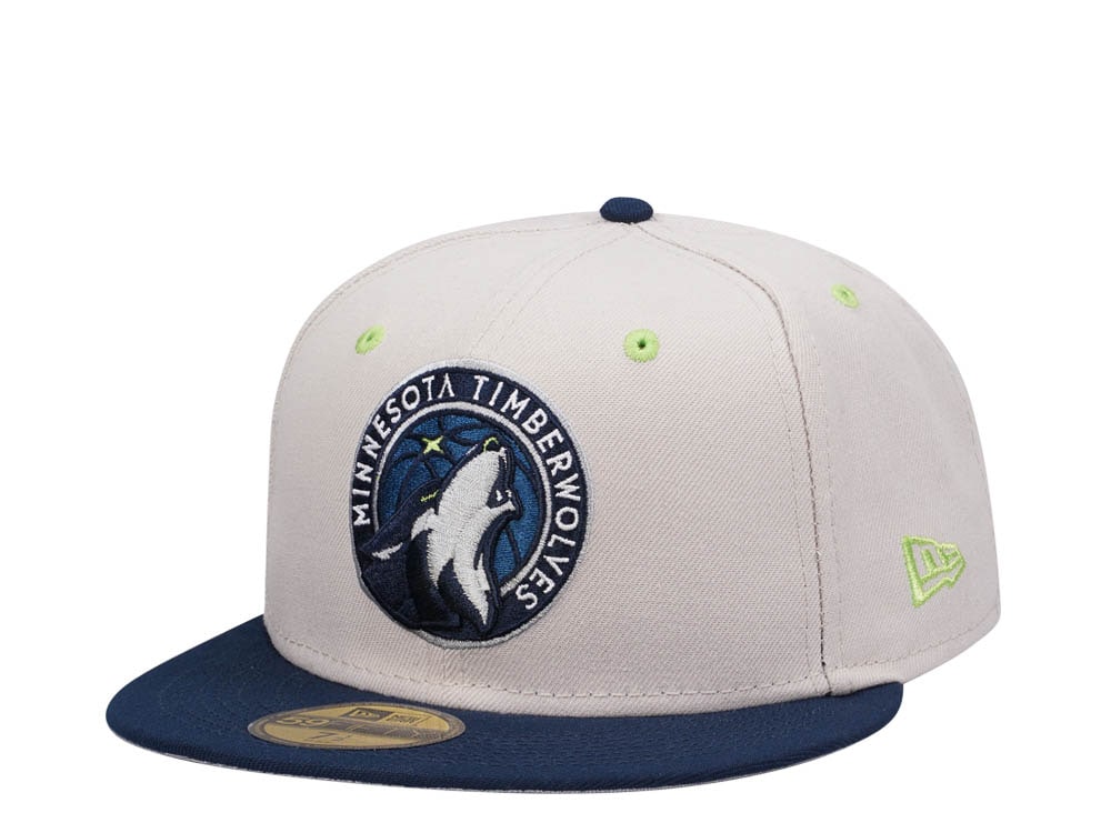 New Era Minnesota Timberwolves Stone Two Tone Edition 59Fifty Fitted Hat