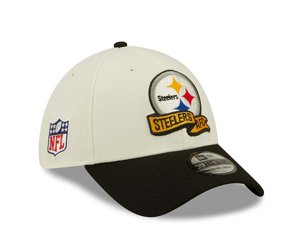 New Era Pittsburgh Steelers NFL Sideline 2022 39Thirty Stretch Hat