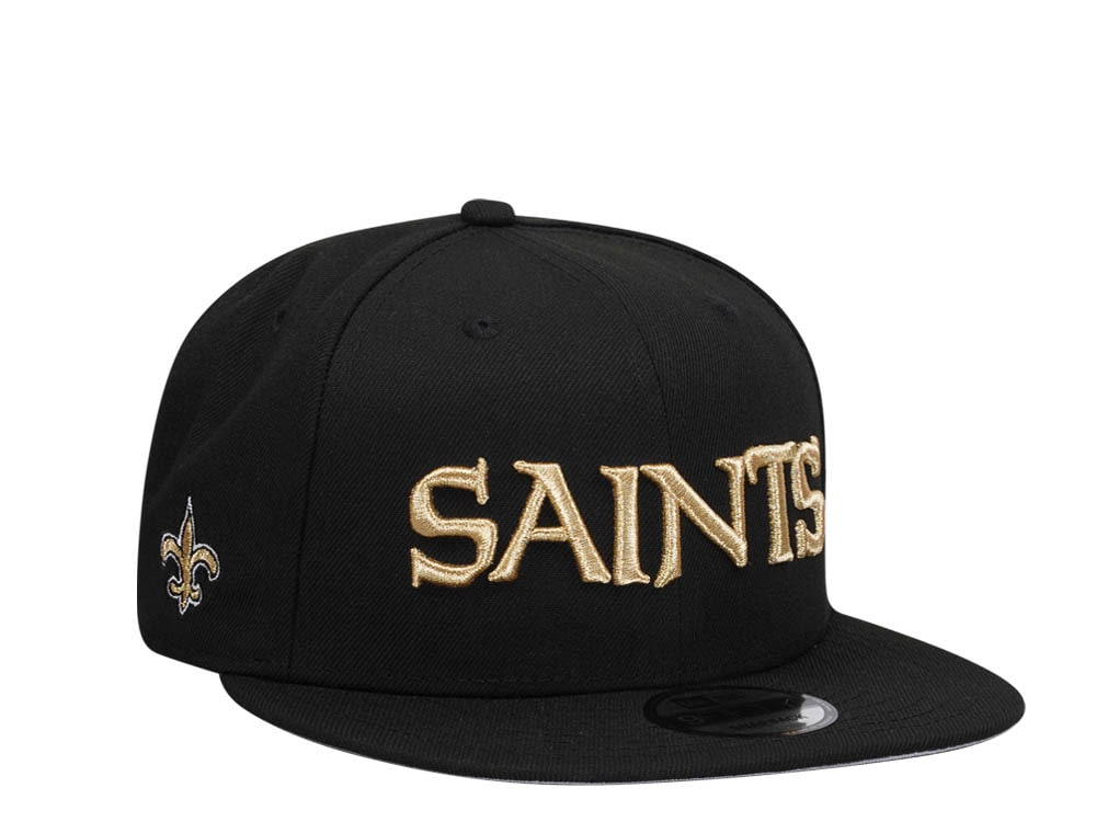 New Era New Orleans Saints Black and Gold Edition 9Fifty Snapback Hat