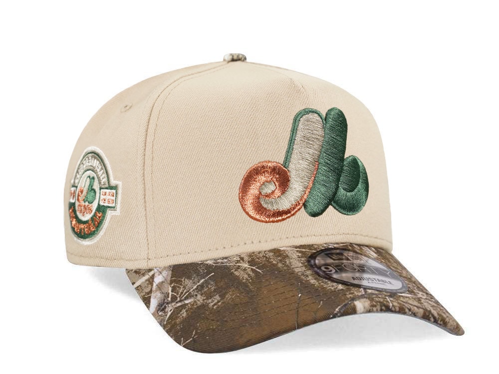 New Era Montreal Expos Camel Realtree Edition 9Forty Snapback Hat