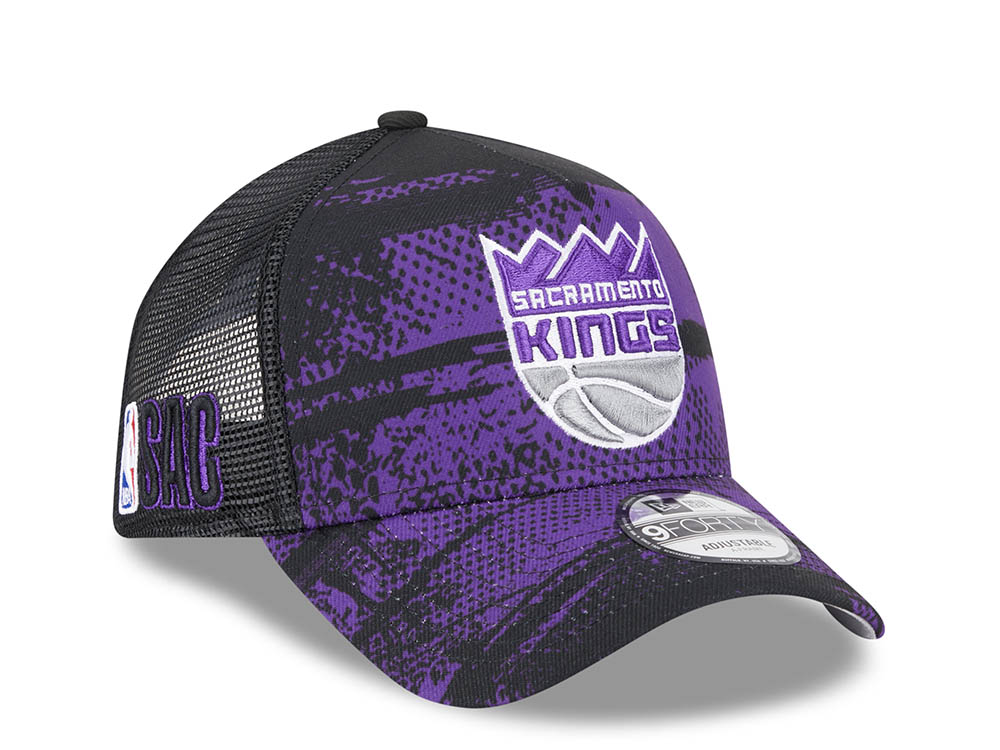 New Era Sacramento Kings NBA Tip Off 2024 Trucker 9Forty A Frame Snapback Hat