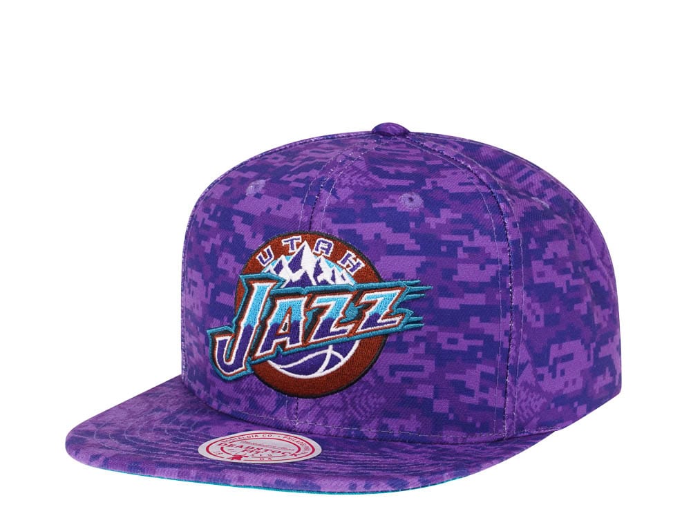 Mitchell & Ness Utah Jazz NBA Team Digi Camo Hardwood Classic Snapback Hat