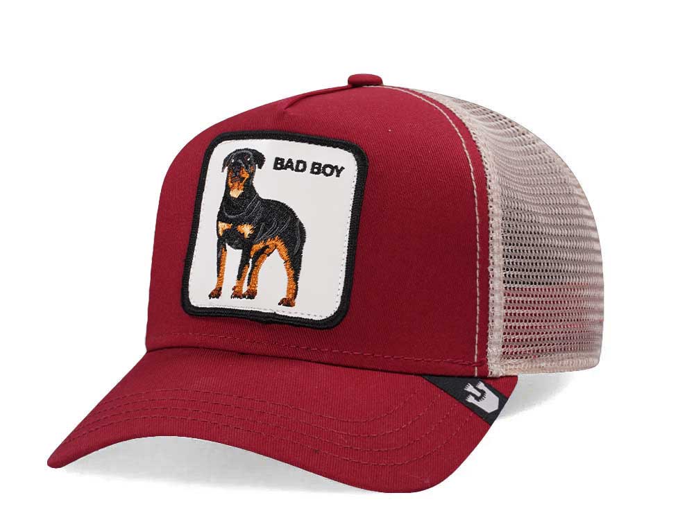 Goorin Bros Baddest Boy Maroon Trucker Snapback Hat