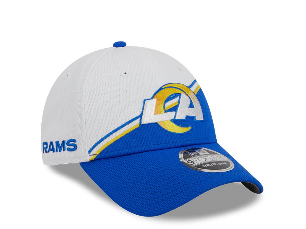 New Era Los Angeles Rams NFL Sideline 2023 Blue White  9Forty Snapback Hat