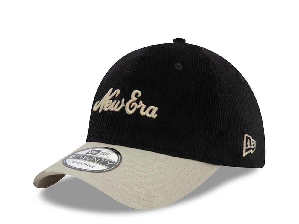 New Era New Era Script Cord Black Black 9Twenty Snapback Hat