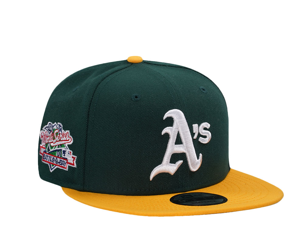 New Era Oakland Athletics World Series 1989 Dark Green Two Tone Edition 9Fifty Snapback Hat