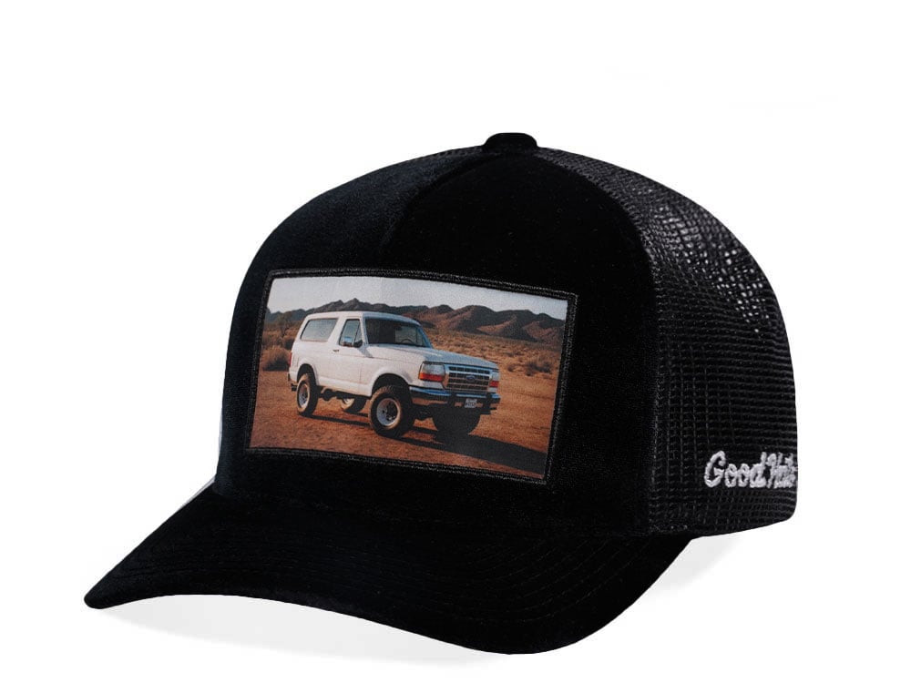 Good Hats The Car Chase Velour Trucker Snapback Hat