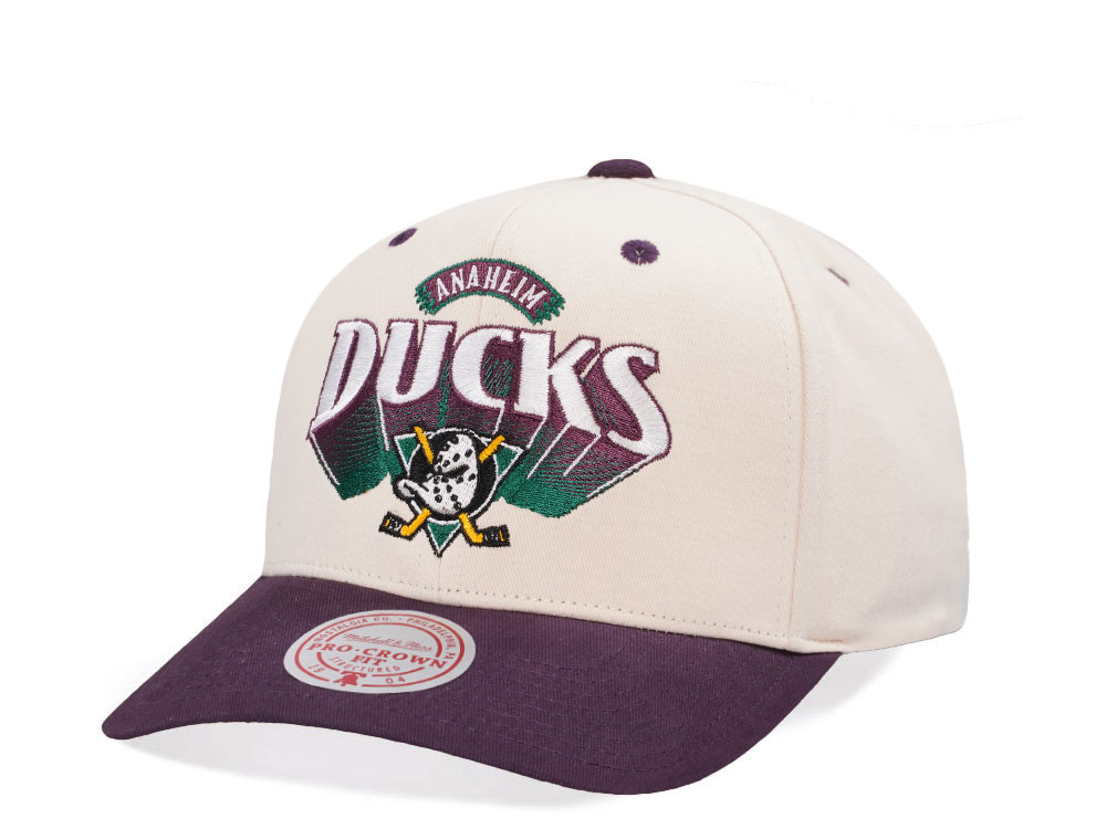 Mitchell & Ness Anaheim Ducks Horizon Two Tone Pro Crown Fit Snapback Hat