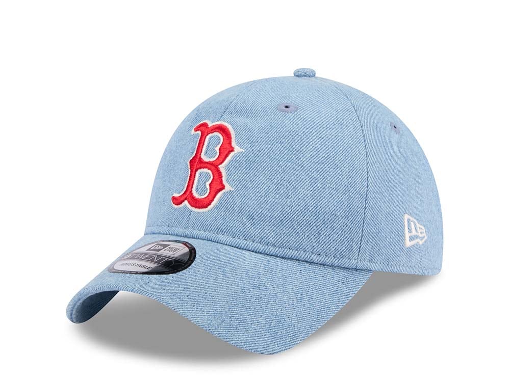 New Era Boston Red Sox Washed Denim 9Twenty Strapback Hat