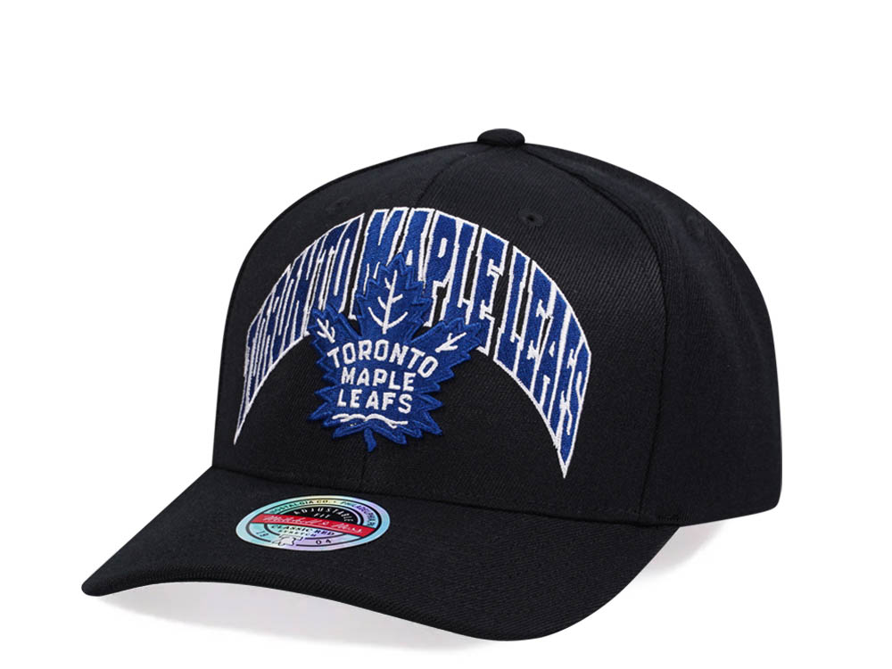 Mitchell & Ness Toronto Maple Leafs Letterman Type Hardwood Classic Red Flex Snapback Hat