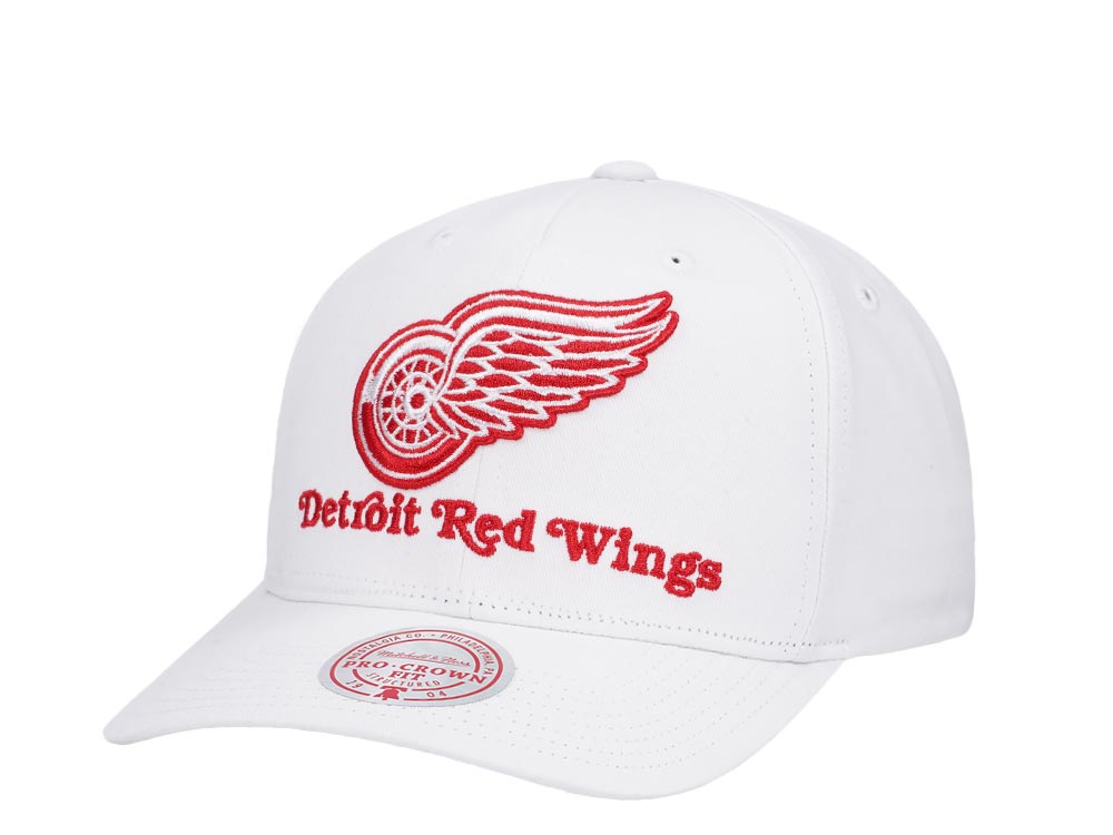 Mitchell & Ness Detroit Red Wings All in Pro White Snapback Hat