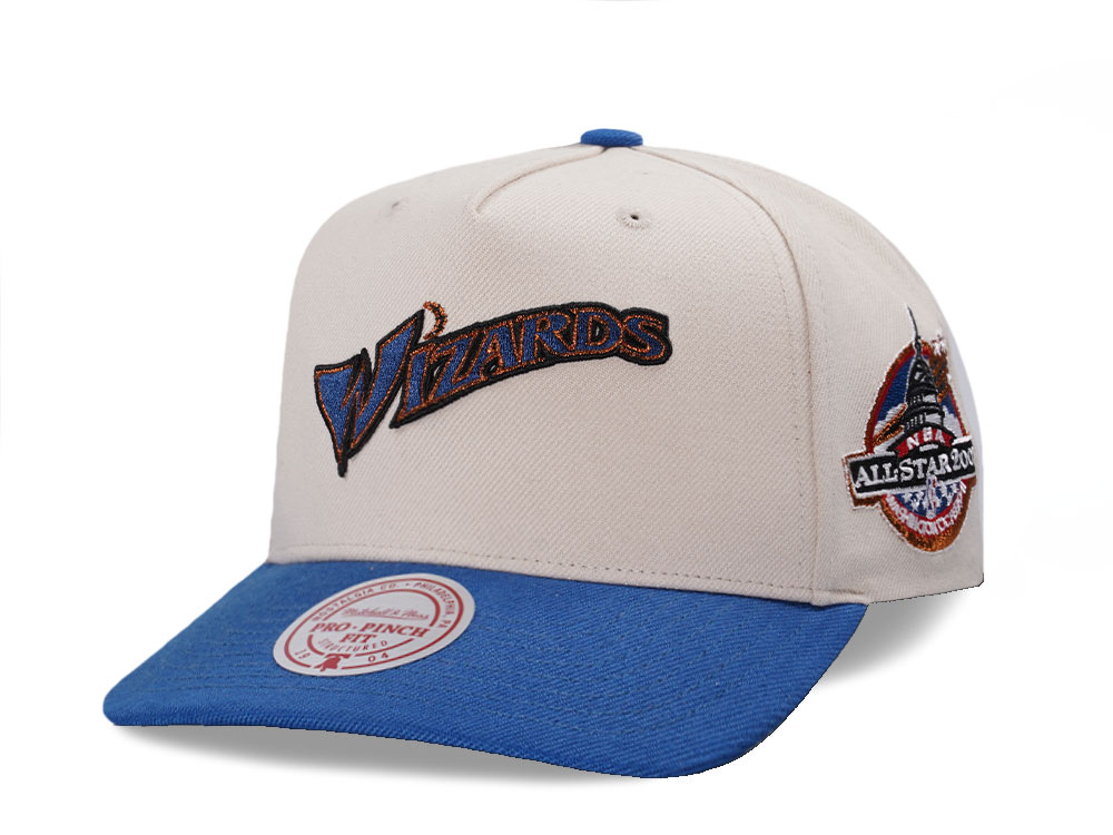 Mitchell & Ness Washington Wizards All Star 2001 Two Tone Pro Pinch A Frame Snapback Hat