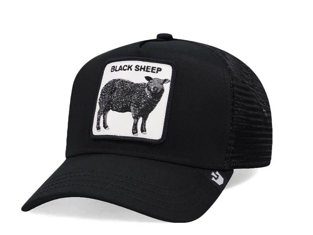 Goorin Bros The Black Sheep Black Trucker Snapback Hat